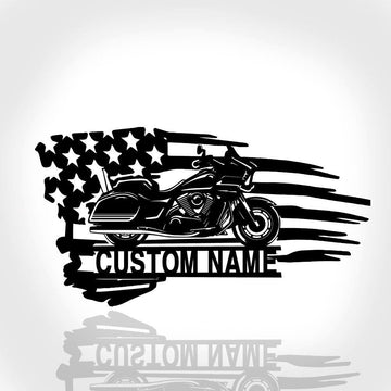 Motorcycle Metal Wall Art, Motorcycle Garage Name Sign, Decoration For Living Room, Biker Home Decor