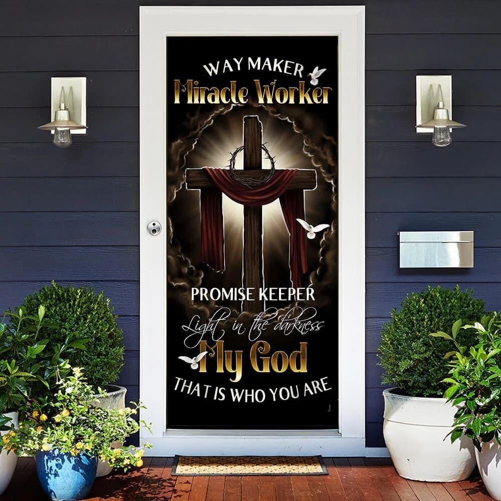 My Beautiful God 2 Door Cover, Christian Door Decor, Door Christian Church, Christian Door Plaques