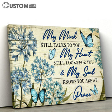 My Mind Still Talks To You Butterflies Large Canvas - Christian Canvas Prints - Religious Canvas Art