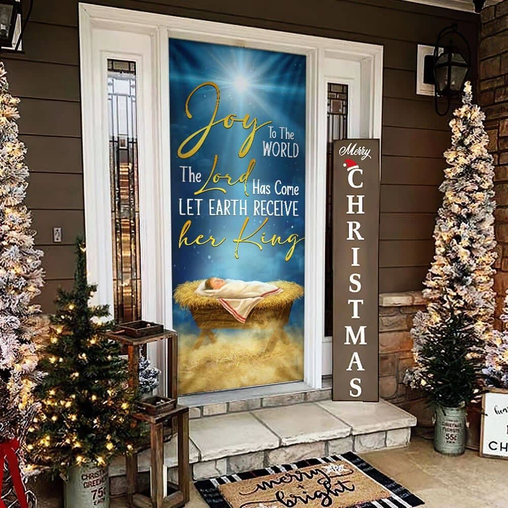 Nativity Of Jesus Door Cover Christ Born, Christian Door Decor, Door Christian Church, Christian Door Plaques