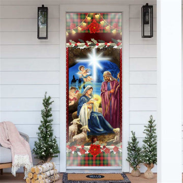 Nativity Of Jesus Door Cover, Christian Door Decor, Door Christian Church, Christian Door Plaques