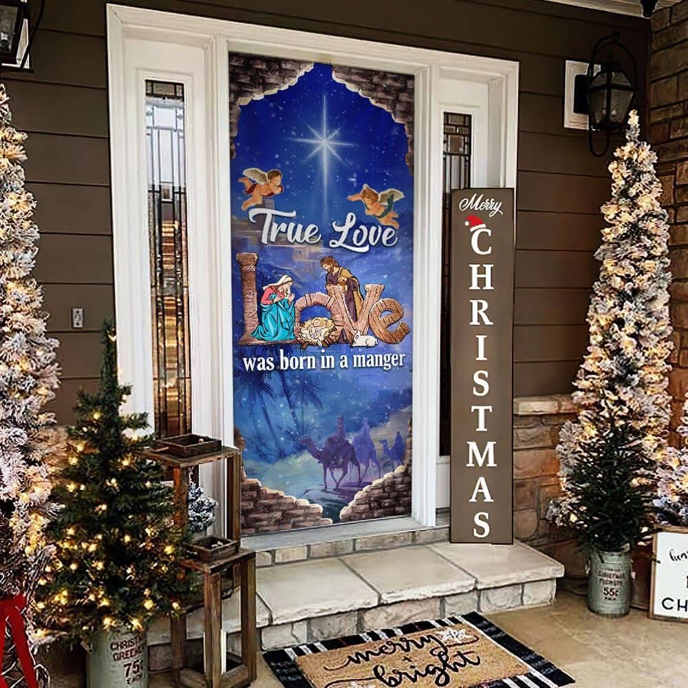 Nativity Of Jesus Door Cover, Jesus Is Born, Christian Door Decor, Door Christian Church, Christian Door Plaques