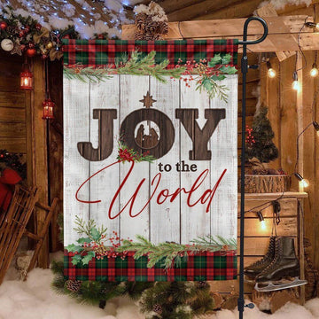 Nativity Of Jesus Flag Joy To The World Flag, Christian Christmas House Flag, Christmas Outdoor Decor Ideas
