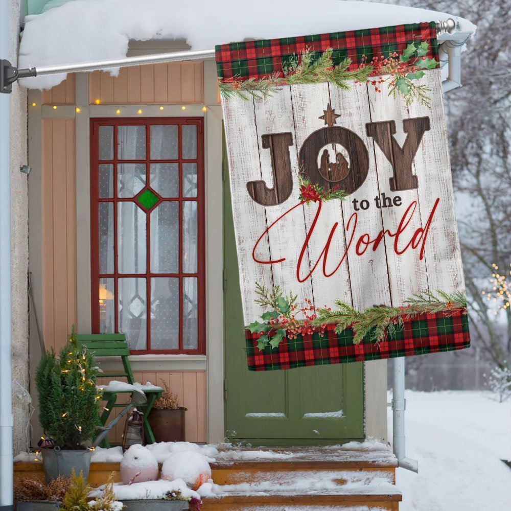 Nativity Of Jesus Flag Joy To The World Flag, Christian Christmas House Flag, Christmas Outdoor Decor Ideas
