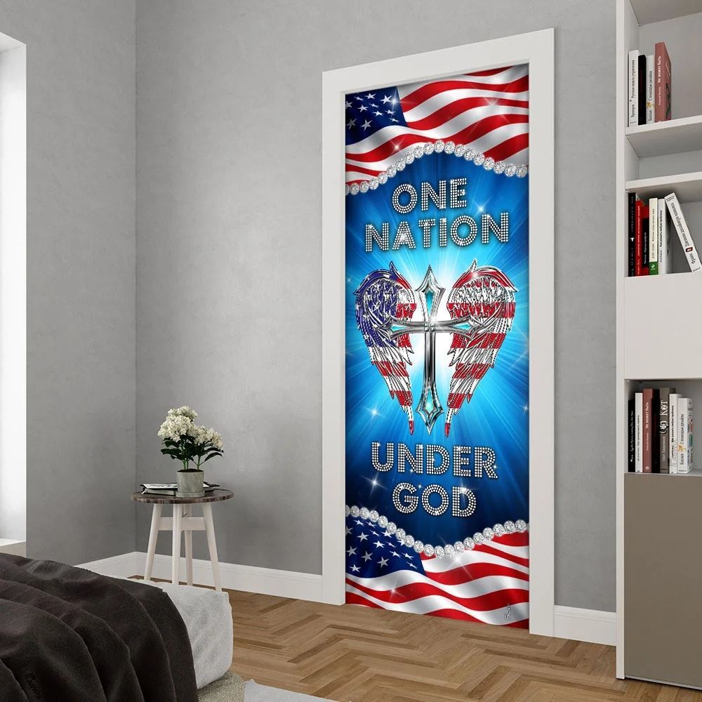 One Nation Under God Diamond Door Cover, Christian Door Decor, Door Christian Church, Christian Door Plaques