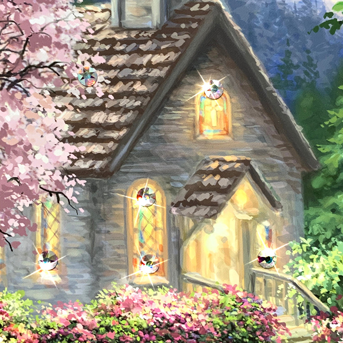 Spring Chapel Pizazz Print with Dazzling Crystals