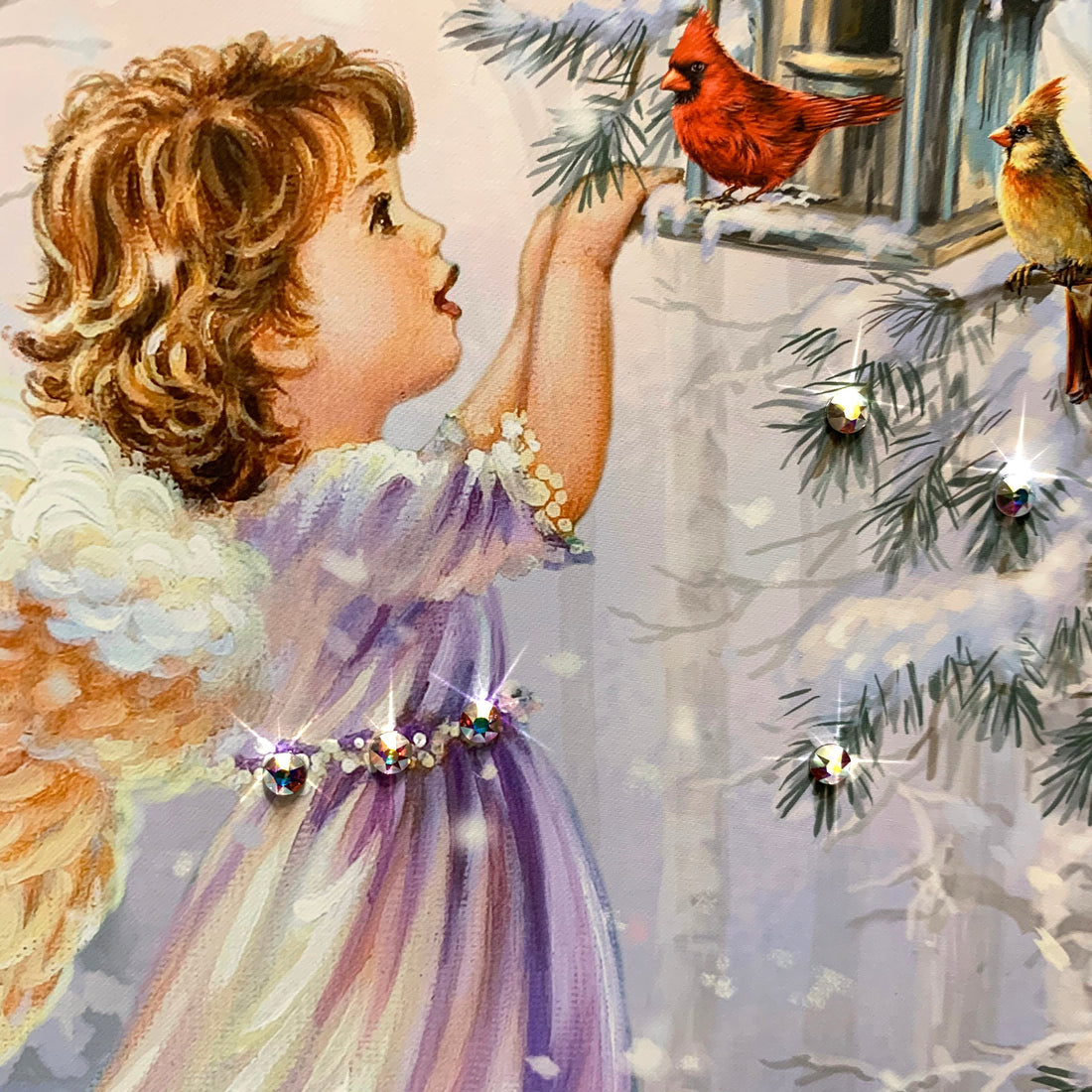 Little Winter Friends Pizazz Print with Dazzling Crystals