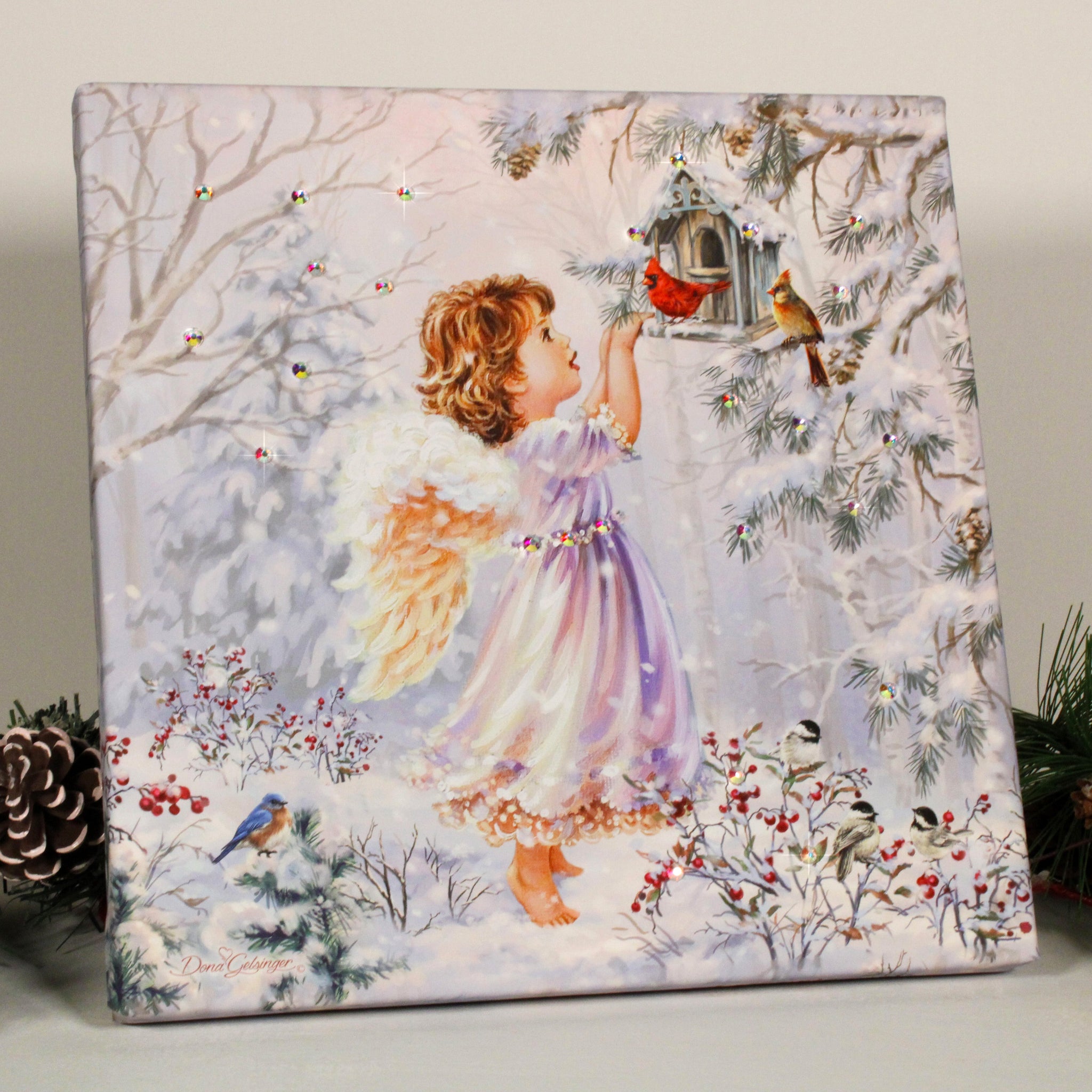 Little Winter Friends Pizazz Print with Dazzling Crystals