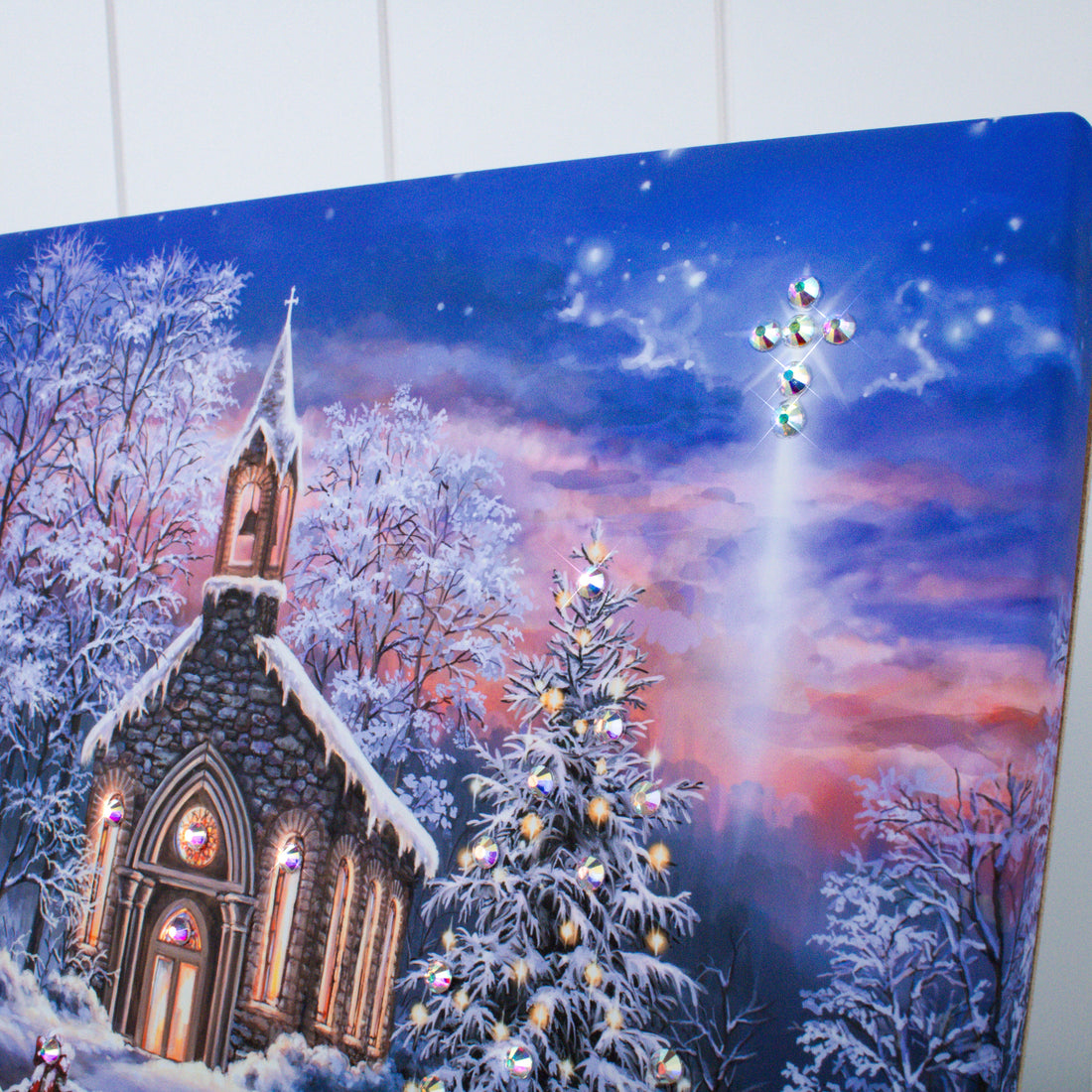 O Come Emmanuel Pizazz Print with Dazzling Crystals