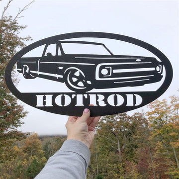 Personalization Hotrod Sign, Metal Hotrod Sign, Metal Garage Sign, Metal Wall Decor, Wall Hanging Art, Home Decor Sign