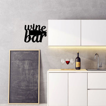 Personalized Wine Bar Metal Sign, Metal Wine Decor, Wine Bar Decoration, Wine Sign, Kitchen Sign, Non Rust Metal Sign
