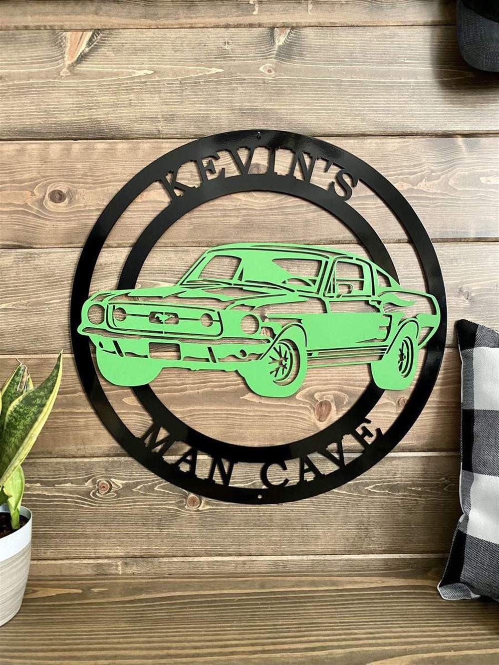 Personalization 1967 Ford Mustang Sign, Cut Metal Sign, Metal Wall Art, Metal House Sign, Metal Wall Decor, Wall Hanging Art, Home Decor Sign