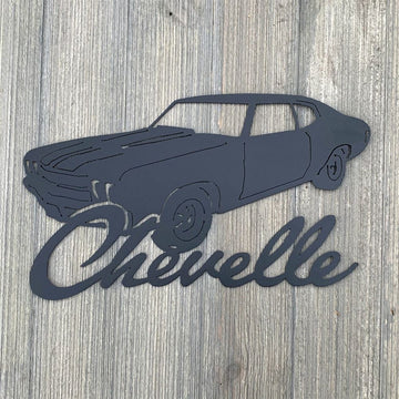 Personalization Chevelle Metal Sign, Cut Metal Sign, Wall Metal Art, Metal Wall Decor, Wall Hanging Art, Home Decor Sign