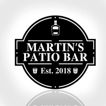 Personalized Bar Metal Sign For Home Bar, Metal Bar Sign, Patio Bar Sign, Pool Bar Drink Sign, Home Bar Sign