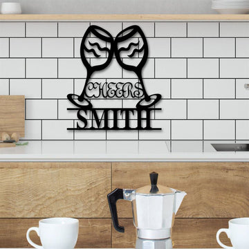 Personalized Bar Metal Sign, Wine Bar Sign, Wine Lover Decor Kitchen Decor, Wine Dining Home Decor, Unique Bar Decoration Signs