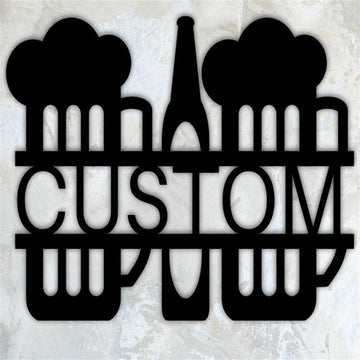 Personalized Beer Metal Sign, Wall Sign, Wall Hanging Bar Metal Sign, Metal Sign Home Bar, Bar Sign