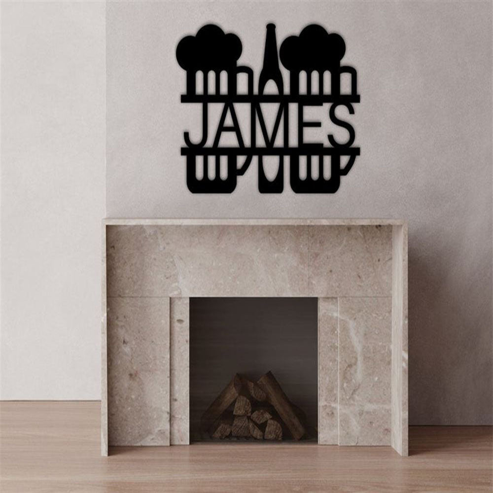 Personalized Beer Metal Sign, Wall Sign, Wall Hanging Bar Metal Sign, Metal Sign Home Bar, Bar Sign