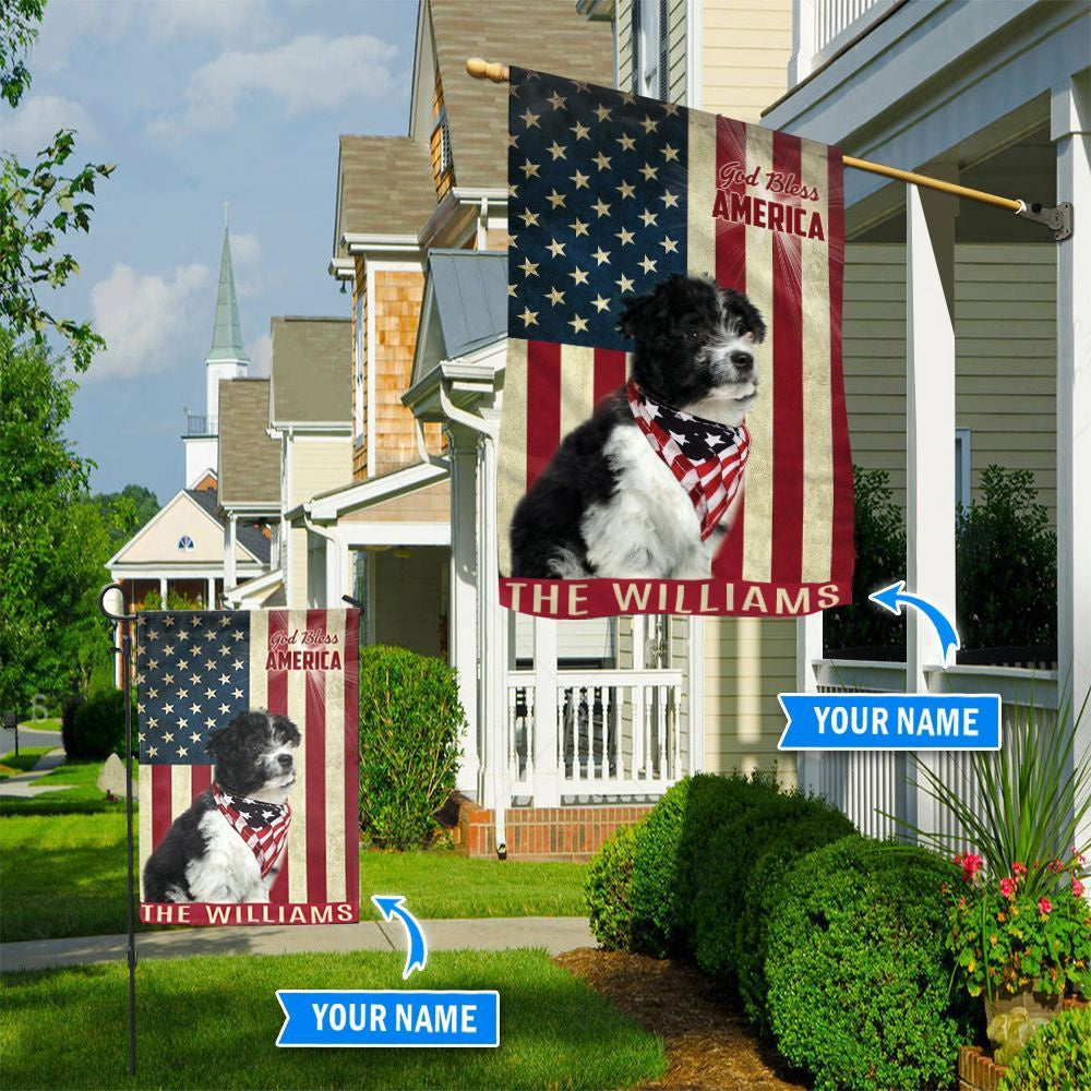 Personalized Dog Flags, Havanese God Bless America Flag, Custom Dog Garden Flags, Dog Flags Outdoor, Garden Flags Dogs, Dog House Flags