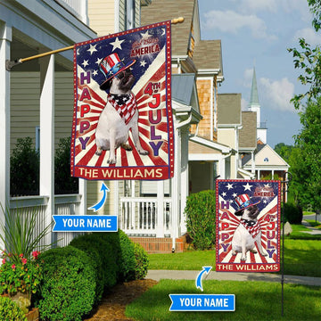 Personalized Dog Flags, Pug God Bless America, 4th Of July Flag, Garden Flags Dogs, Dog House Flags