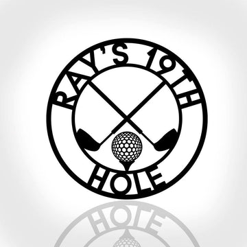 Personalized Golf Metal Sign, Golf Decor, Golf Wall Art, 19th Hole Sign, Bar Sign, Metal Golf Sign, Golf Gifts For Men
