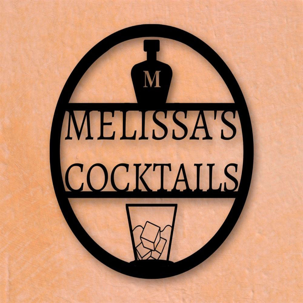 Personalized Metal Bar Metal Sign, Outdoor Sign, Bar Sign, Outdoor Kitchen Metal Signs, Bar Decor, Whiskey Sign Gift
