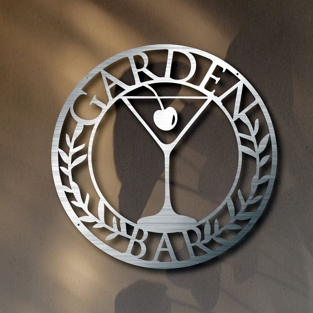 Personalized Metal Bar Sign, Laser Cut Indoor, Outdoor Bar Sign, Bar Sign Metal Art