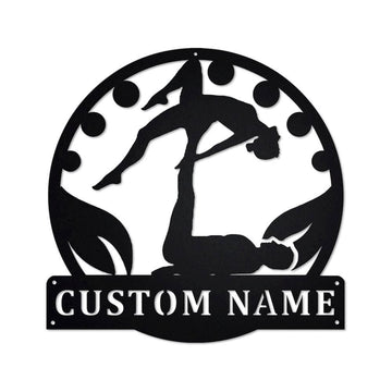 Personalized Metal Monogram Sign, Acroyoga Metal Sign, Acroyoga Metal Wall Art, Acroyoga Metal Sign, Acroyoga Lover, Acroyoga Gift