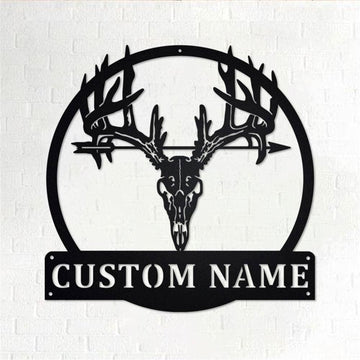 Personalized Metal Monogram Sign, Bowhunting Metal Wall Art, Bowhunting Name Sign, Bowhunting Home Decor