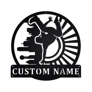 Personalized Metal Monogram Sign, Breakdancing Metal Sign, Breakdancing Metal Wall Art, Breakdancing Metal Sign, Breakdancing Lover