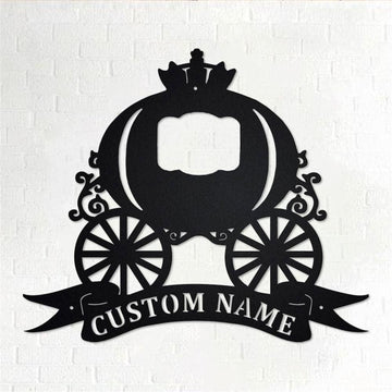 Personalized Metal Monogram Sign, Carriage Metal Wall Art, Carriage Name Sign, Carriage Home Decor