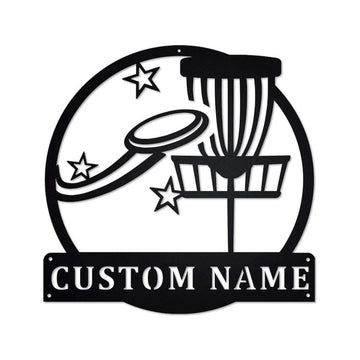 Personalized Metal Monogram Sign, Disc Golf Metal Sign, Disc Golf Metal Wall Art, Disc Golf Metal Wall Decor, Disc Golf Lover, Disc Golf