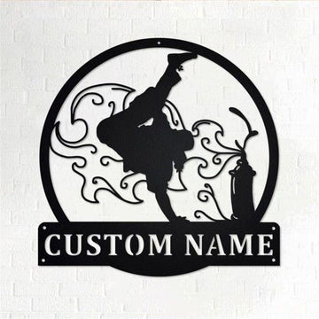 Personalized Metal Monogram Sign, Hip Hop Metal Wall Art,Hip Hop Name Sign, Hip Hop Metal Home Decor