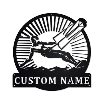 Personalized Metal Monogram Sign, Kitesurfing Metal Sign, Kitesurfing Metal Wall Art, Kitesurfing Metal Wall Decor, Kitesurfing Lover Gift