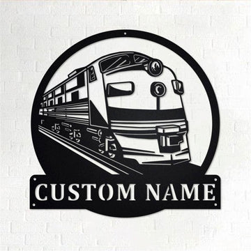 Personalized Metal Monogram Sign, Locomotive Metal Wall Art,Locomotive Name Sign, Locomotive Metal Home Decor