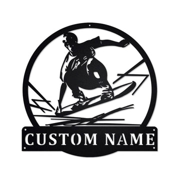 Personalized Metal Monogram Sign, Saxophone Metal Wall Art, Saxophone Name Sign, Saxophone Home Decor