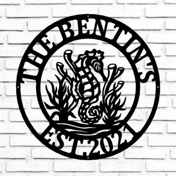 Personalized Metal Monogram Sign, Sea Turtle Metal Sign, Sea Turtle Metal Wall Art, Sea Turtle Metal Wall Decor, Sea Turtle Lover Gift