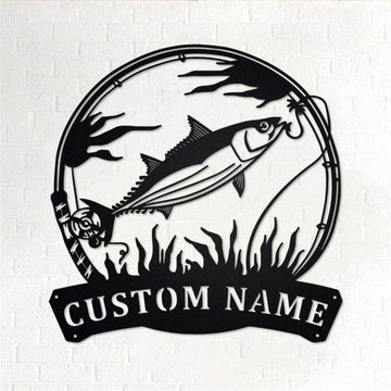 Personalized Metal Monogram Sign, Skull And Anchor Metal Wall Art, Anchor Name Sign, Anchor Metal Home Decor