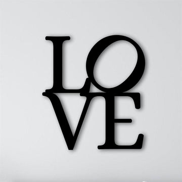 Personalized Metal Monogram Sign, Square Love With Peace Sign, Metal Steel Wall Art, Wacky Hippie Art, Weed Love Peace Decor