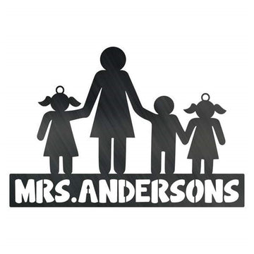 Personalized Metal Monogram Sign, Teacher Metal Signs, Metal Sign, Living Room Decor