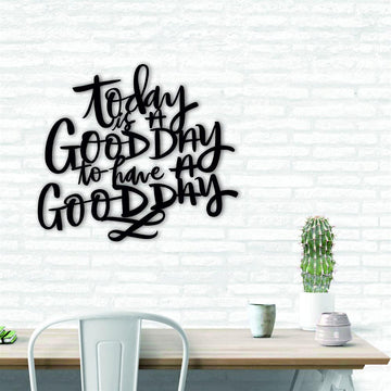 Personalized Metal Monogram Sign, Today Is A Good Day To Be A Good Day, Metal Wall Art, Sign With Powder Coat Metal Wall Art, Metal Decor