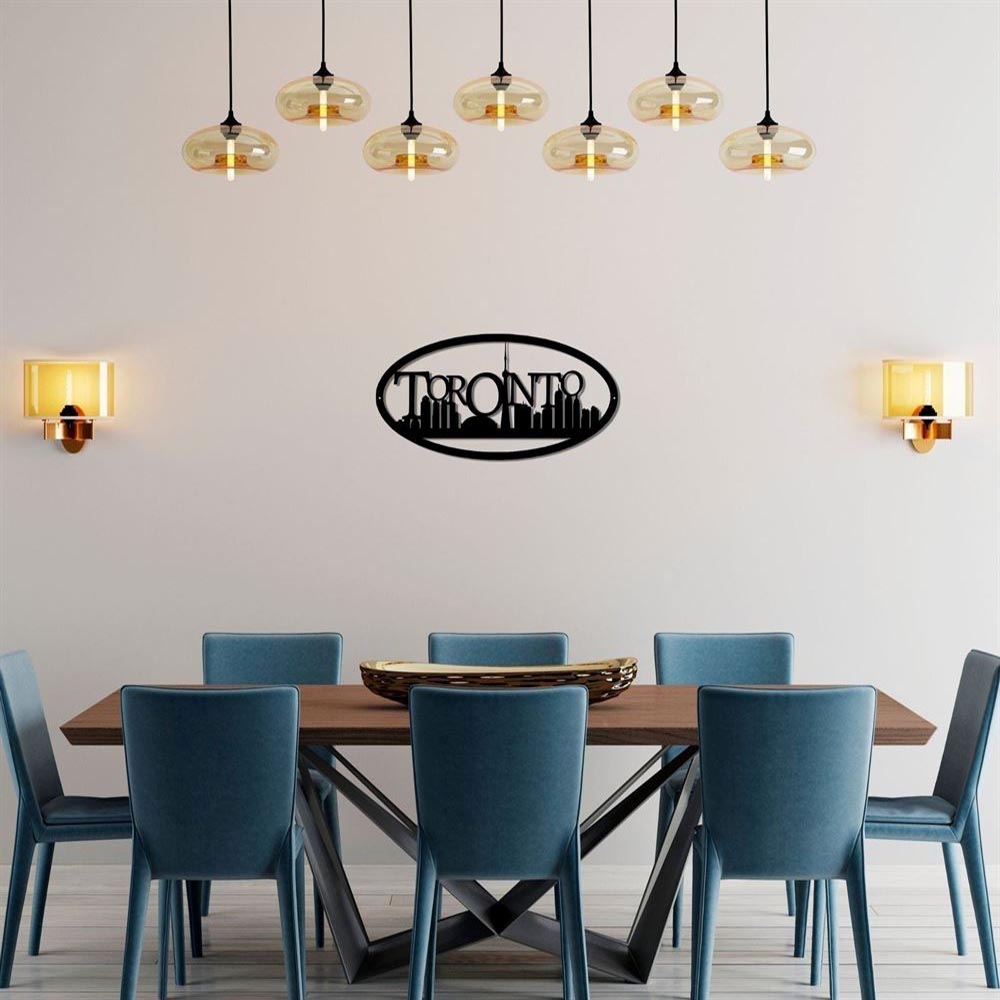 Personalized Metal Monogram Sign, Toronto Skyline Metal Sign, Toronto Metal Decor, Cn Tower Decor Outdoor, Indoor Metal Decor, Non Rust Metal Decor