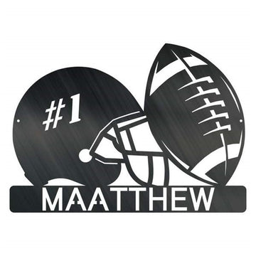 Personalized Metal Monogram Sign, Touchdown Customized Metal Signs, Metal Sign, Living Room Decor