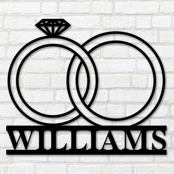 Personalized Metal Monogram Sign, Wedding Sign, Wedding Metal Sign, Wedding Decor, Wedding Gift Metal Sign