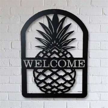 Personalized Metal Monogram Sign, Welcome Metal Sign, Metal Wall Art, Hanukkah Gifts, Home Wall Decoration, Gifts For Mom, Housewarming Gifts