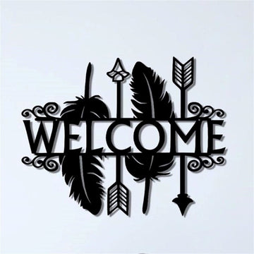 Personalized Metal Monogram Sign, Welcome Sign, Decor Outdoor, Indoor Metal Sign, Non Rust Metal Decor, Home Entrance Decoration