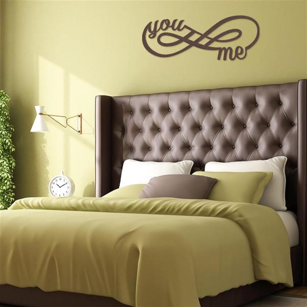 Personalized Metal Monogram Sign, You And Me For Infinity Wall Decor Sign, Cut Metal Sign, Metal Wall Art, Metal House Sign