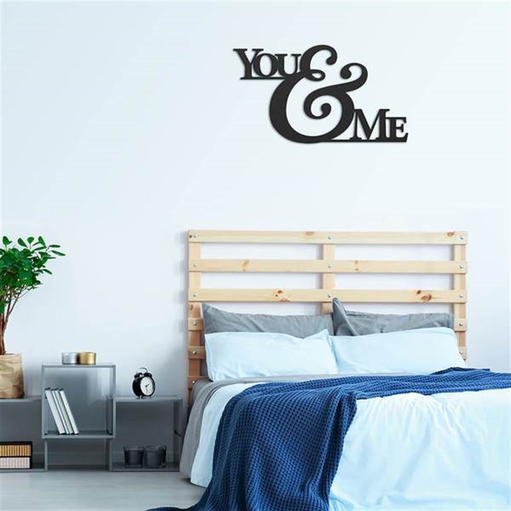 Personalized Metal Monogram Sign, You And Me Wall Art Cut Metal Sign, Metal Wall Art, Metal House Sign