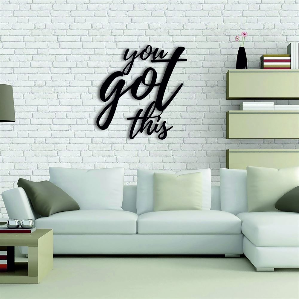 Personalized Metal Monogram Sign, You Got This Metal Wall Art, Metal Wall Sign, Wall Hanging, Office Wall Art, Quote Wall Art, Housewarming Gift