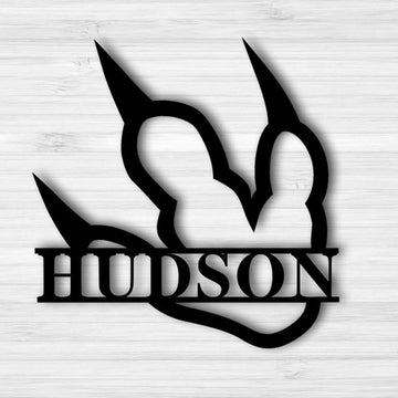 Personalized Metal Monogram Sign, Your Name Boys Room Sign, Bedroom Kids Childs Gift Metal