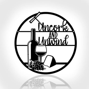 Personalized Wine Metal Sign, For Living Room, Glass Of Wine Metal Art, Kitchen Wall Art, Decor Wine Bar Sign, Outdoor Metal Sign